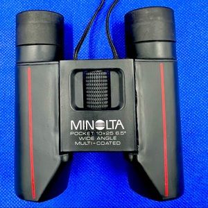 Minolta Pocket Sized 10x25 6.5 degrees wide angle Binoculars